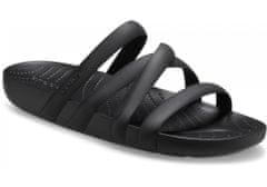 Crocs Splash Strappy Sandals pre ženy, 39-40 EU, W9, Sandále, Šlapky, Papuče, Black, Čierna, 208217-001