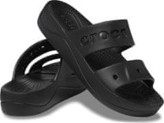 Crocs Baya Platform Sandals pre ženy, 39-40 EU, W9, Sandále, Šlapky, Papuče, Black, Čierna, 208188-001