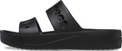 Crocs Baya Platform Sandals pre ženy, 39-40 EU, W9, Sandále, Šlapky, Papuče, Black, Čierna, 208188-001