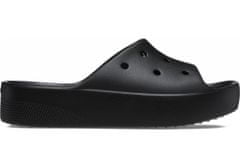 Crocs Classic Platform Slides pre ženy, 42-43 EU, W11, Šlapky, Sandále, Papuče, Black, Čierna, 208180-001