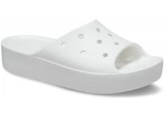 Crocs Classic Platform Slides pre ženy, 42-43 EU, W11, Šlapky, Sandále, Papuče, White, Biela, 208180-100