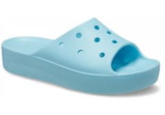 Crocs Classic Platform Slides pre ženy, 38-39 EU, W8, Šlapky, Sandále, Papuče, Arctic, Modrá, 208180-411