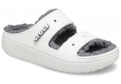 Crocs Classic Cozzzy Sandals Unisex, 43-44 EU, M10W12, Papuče, White, Biela, 207446-100