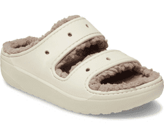 Crocs Classic Cozzzy Sandals Unisex, 39-40 EU, M7W9, Papuče, Bone/Mushroom, Béžová, 207446-2YC