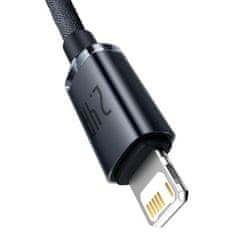 BASEUS Lightning Crystal Shine Cable Series Fast Charging Data Cable 2.4A 2m čierna (CAJY000101)