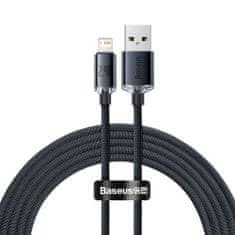 BASEUS Lightning Crystal Shine Cable Series Fast Charging Data Cable 2.4A 2m čierna (CAJY000101)