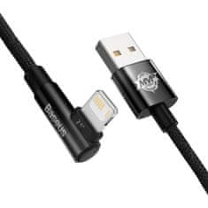 BASEUS Lightning MVP 2 Elbow-shaped Fast Charging Data Cable 2.4A 2m čierna (CAVP000101)