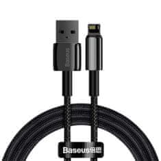 BASEUS Lightning Tungsten series cable 2.4A, 1m čierna (CALWJ-01)