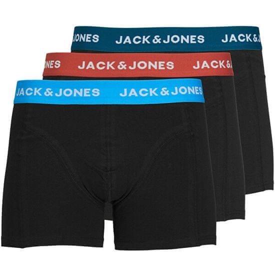 Jack&Jones 3 PACK - pánske trenírky JACMARVIN 12237286 Black