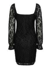 Pieces Dámske šaty PCSALIRA Slim Fit 17143428 Black (Veľkosť L)