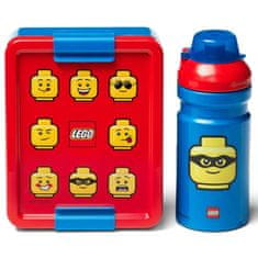 LEGO Olovrantový set ICONIC Classic (fľaša a box) - červená/modrá