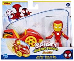 Spiderman SAF vozidlo a figúrka 10 cm Iron Man