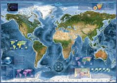 Heye Puzzle Satelitná mapa sveta 2000 dielikov