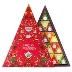 English Tea Shop Adventný kalendár Červený trojuholník 25 pyramídok BIO