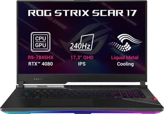 ASUS ROG Strix SCAR 17 (2023) G733 (G733PZ-LL037W), čierna