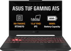 ASUS TUF Gaming A15 (2023) (FA507XI-LP028), šedá
