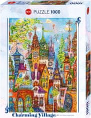 Heye Puzzle Charming Village: Červené oblúky 1000 dielikov