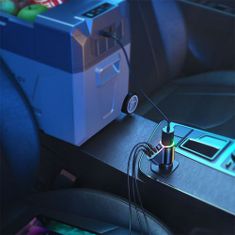 Joyroom Car Charger 4-in-1, Bluetooth Fm Transmitter C+C+U+Cigarette, PD 150W, čierna (JR-CL21)