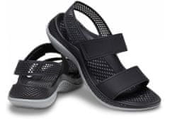 Crocs LiteRide 360 Sandals pre ženy, 38-39 EU, W8, Sandále, Šlapky, Papuče, Black/Light Grey, Čierna, 206711-02G