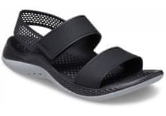 Crocs LiteRide 360 Sandals pre ženy, 37-38 EU, W7, Sandále, Šlapky, Papuče, Black/Light Grey, Čierna, 206711-02G