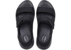 Crocs LiteRide 360 Sandals pre ženy, 38-39 EU, W8, Sandále, Šlapky, Papuče, Black/Light Grey, Čierna, 206711-02G