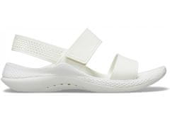 Crocs LiteRide 360 Sandals pre ženy, 41-42 EU, W10, Sandále, Šlapky, Papuče, Almost White, Biela, 206711-1CN