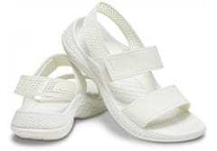 Crocs LiteRide 360 Sandals pre ženy, 38-39 EU, W8, Sandále, Šlapky, Papuče, Almost White, Biela, 206711-1CN