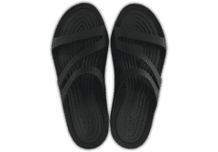 Crocs Swiftwater Sandals pre ženy, 34-35 EU, W5, Sandále, Šlapky, Papuče, Black/Black, Čierna, 203998-060