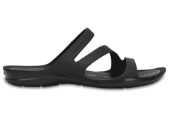 Crocs Swiftwater Sandals pre ženy, 39-40 EU, W9, Sandále, Šlapky, Papuče, Black/Black, Čierna, 203998-060