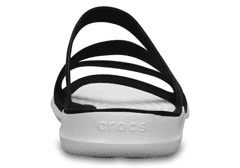 Crocs Swiftwater Sandals pre ženy, 41-42 EU, W10, Sandále, Šlapky, Papuče, Black/White, Čierna, 203998-066