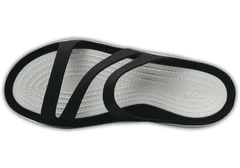 Crocs Swiftwater Sandals pre ženy, 36-37 EU, W6, Sandále, Šlapky, Papuče, Black/White, Čierna, 203998-066