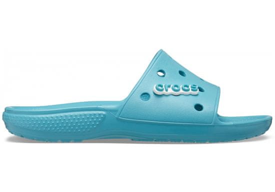 Crocs Classic Slides Unisex, 36-37 EU, M4W6, Šlapky, Sandále, Papuče, Turq Tonic, Modrá, 206121-4ST