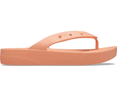Crocs Classic Platform Flip-Flops pre ženy, 34-35 EU, W5, Žabky, Šlapky, Papuče, Papaya, Oranžová, 207714-83E