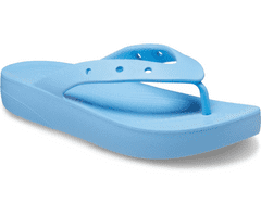 Crocs Classic Platform Flip-Flops pre ženy, 36-37 EU, W6, Žabky, Šlapky, Papuče, Oxygen, Modrá, 207714-4TB