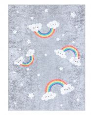 Dywany Łuszczów Detský kusový koberec Junior 52063.801 Rainbow grey 80x150