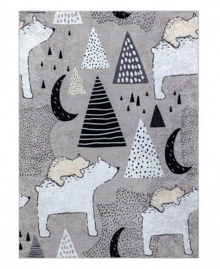 Dywany Łuszczów Detský kusový koberec Junior 51974.802 Bears grey