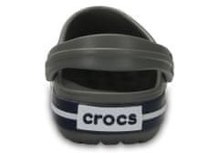 Crocs Crocband Clogs pre deti, 24-25 EU, C8, Dreváky, Šlapky, Papuče, Smoke/Navy, Sivá, 207005-05H