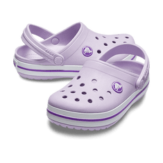 Crocs Crocband Clogs pre deti, 23-24 EU, C7, Dreváky, Šlapky, Papuče, Lavender/Neon Purple, Fialová, 207005-5P8