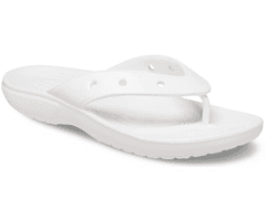Crocs Classic Flip-Flops Unisex, 43-44 EU, M10W12, Žabky, Šlapky, Papuče, White, Biela, 207713-100