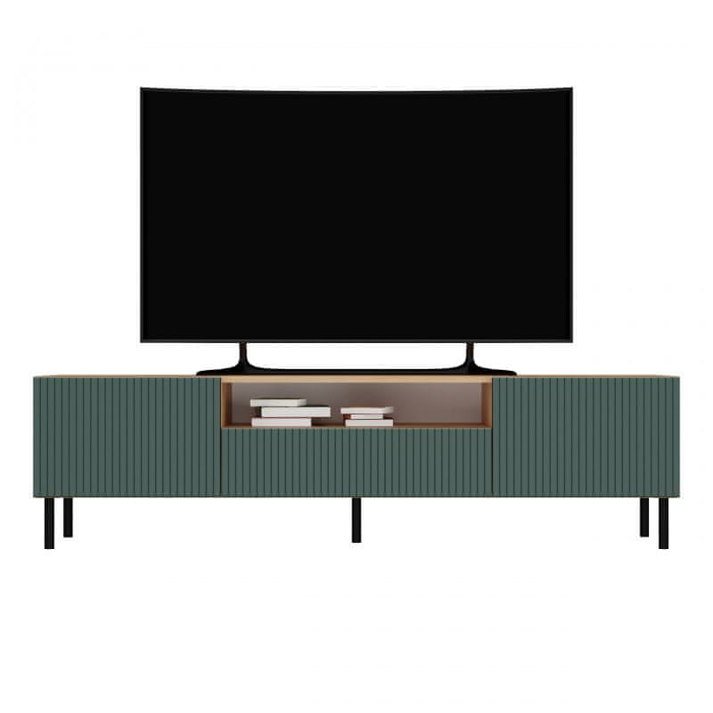 Veneti TV stolík FREDO 1 - hnedý / zelený