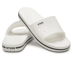 Crocs Crocband III Slides Unisex, 38-39 EU, M6W8, Šlapky, Sandále, Papuče, White/Black, Biela, 205733-103
