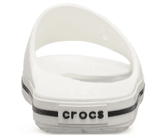 Crocs Crocband III Slides Unisex, 38-39 EU, M6W8, Šlapky, Sandále, Papuče, White/Black, Biela, 205733-103