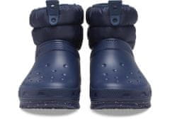 Crocs Classic Neo Puff Shorty Boots pre ženy, 39-40 EU, W9, Snehule, Čižmy, Navy, Modrá, 207311-410