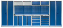 AHProfi Kvalitný PROFI BLUE dielenský nábytok - 4535 x 2000 x 495 mm - MTGS1300BB1