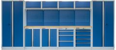 AHProfi Kvalitný PROFI BLUE dielenský nábytok - 4535 x 2000 x 495 mm - MTGS1300AA2 Blue