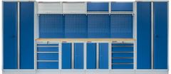 AHProfi Kvalitný PROFI BLUE dielenský nábytok - 4535 x 2000 x 495 mm - MTGS1300AA1 Blue
