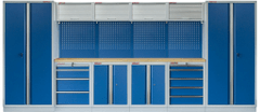 AHProfi Kvalitný PROFI BLUE dielenský nábytok - 4535 x 2000 x 495 mm - MTGS1300AA3 Blue