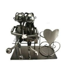 Eifa D514 Kovový stojan - zamilovaný pár na lavičke