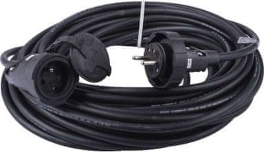 EMOS Predlžovací kábel gumový - spojka, 20m, 3× 2,5mm2