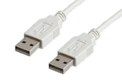 Value Kábel USB 2.0 AA 4,5 m prepojovací, biely/sivý